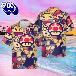 Super Mario Hello Titty Hawaiian Shirt