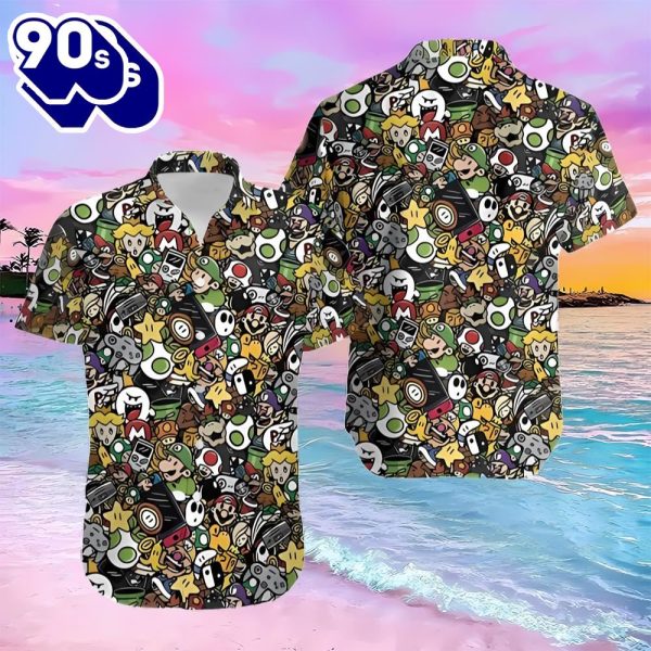 Super Mario Movie Character Hawaiian Shirt