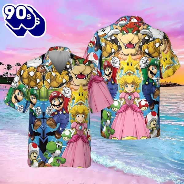 Super Mario Poster Hawaiian T Shirt