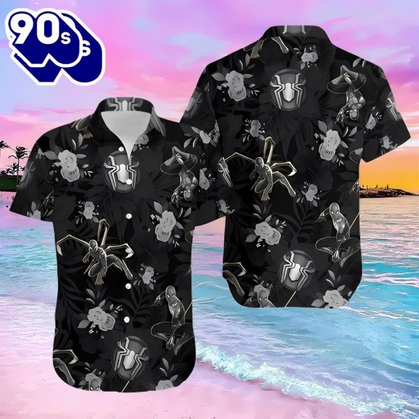 Superhero Spider Man Aloha Hawaiian Summer Gift Shirt