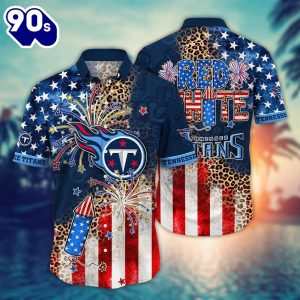 Tennessee Titans NFL Hawaiian Shirt Tshirt Independence Day New Summer Shirt