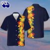 Thanksgiving Harvest Season Elements Hawaiian Shirt Black Button Up Shirt Men Thanksgiving Gift