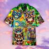 Tiki Tiki Hippie Hawaiian Shirt Beachwear For Men Gifts For Young Adults