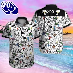 Tropical Snoopy Summer Time All Over Print Hawaiian Shirt