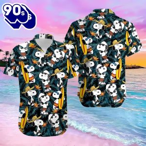 Tropical Snoopy Summer Time Hawaiian Shirt