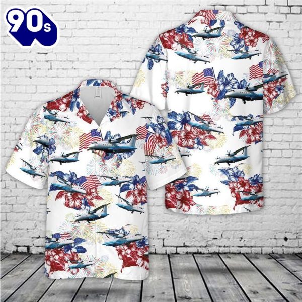 US Air Force C6A Wolfhound Trendy Hawaiian Shirt 4th of July Apparel for All