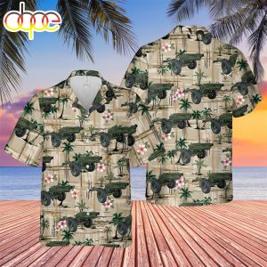 US Army 75mm Pack Howitzer M1 M116 Howitzer Hawaiian Shirt