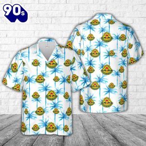 US Army 7th Army Pyramid of Power Hawaiian Shirt