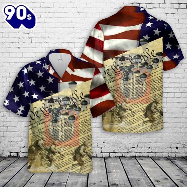 US Army 82nd Airborne Hawaiian Shirt