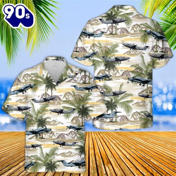 US Army Beechcraft C Huron Hawaiian Shirt