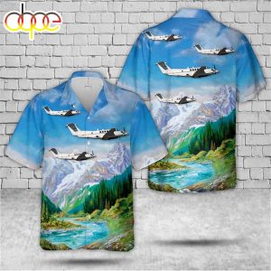 US Army Beechcraft CU 3 Huron Hawaiian Shirt