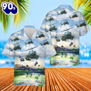 US Army Bell UHHuey Hawaiian Shirts