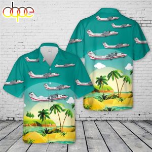 US Army DCH 7 Dash airplane Hawaiian Shirt