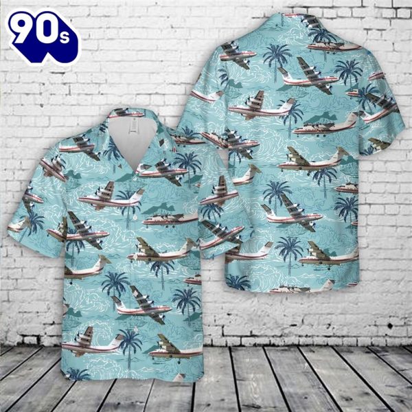 US Army DCH 7 Dash airplane Hawaiian Shirt