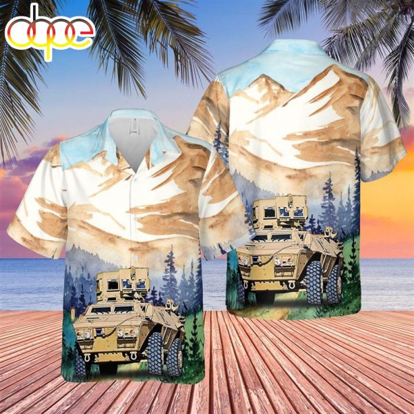 US Army Georgia Army National Guard M1200 Guardian Armored Knight Hawaiian Shirt