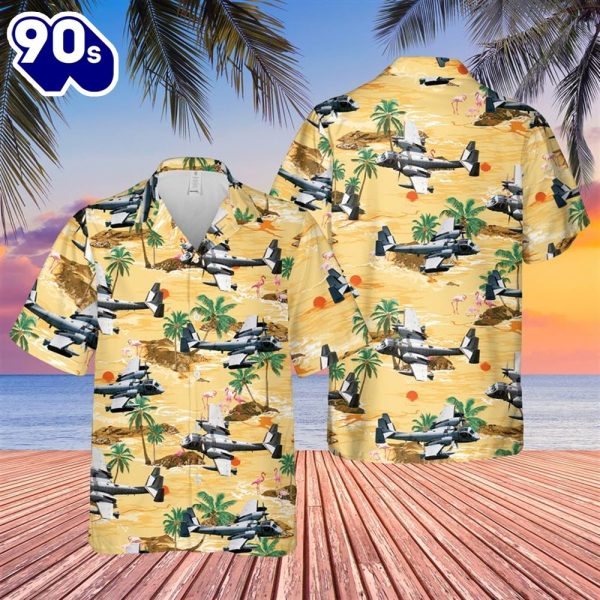 US Army Grumman OVMohawk Hawaiian Shirt