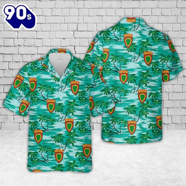 US Army Hawaiian Division Hawaiian Shirt