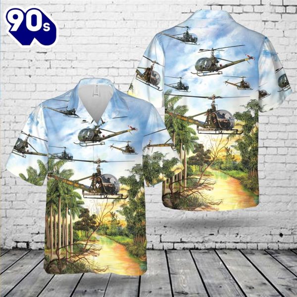 US Army Hiller OH 23 Raven Hawaiian Shirt