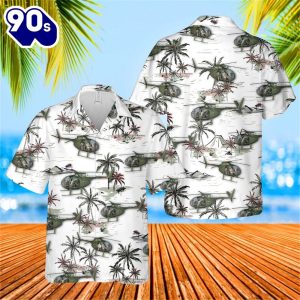 US Army Hughes OH 6 Cayuse Hawaiian Shirt_1485