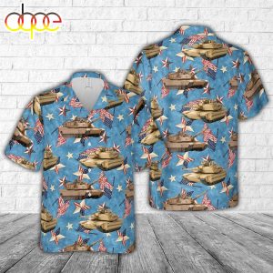 US Army M1 Abrams Tank 4th Of July Hawaiian Shirt