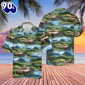 US Army M109 Paladin Tank Hawaiian Shirt