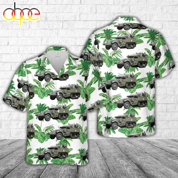 US Army M16 Multiple Gun Motor Carriage Hawaiian Shirt