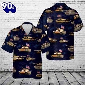 US Army M1A1 Abrams Tank July 4th Hawaiian Shirts