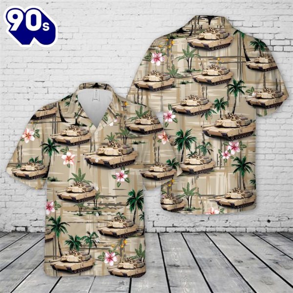 US Army M1A2 Abrams Hawaiian Shirt