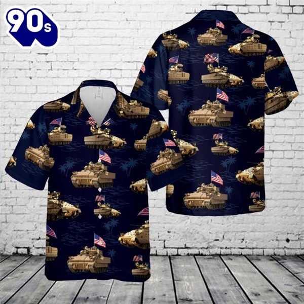 US Army M2A3 Bradley 4th July Hawaiian Shirt