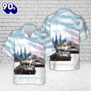 US Army M4A3 Sherman Christmas Hawaiian Shirt