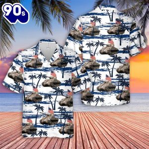 US Army M4A376W HVSS 4th Of July Hawaiian Shirt