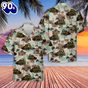 US Army M5A1 Light Tank Hawaiian Shirt