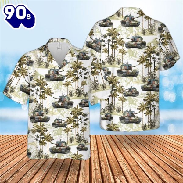 US Army M60A1 Tank Hawaiian Shirt