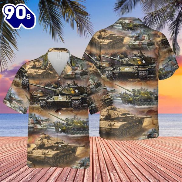 US Army M60A1 Tank Hawaiian Shirt_6848