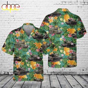 US Army M60A1 Tank Pocket Hawaiian Shirt