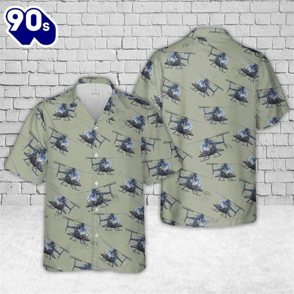 US Army MD Helicopters MH 6 Little Bird Hawaiian Shirt