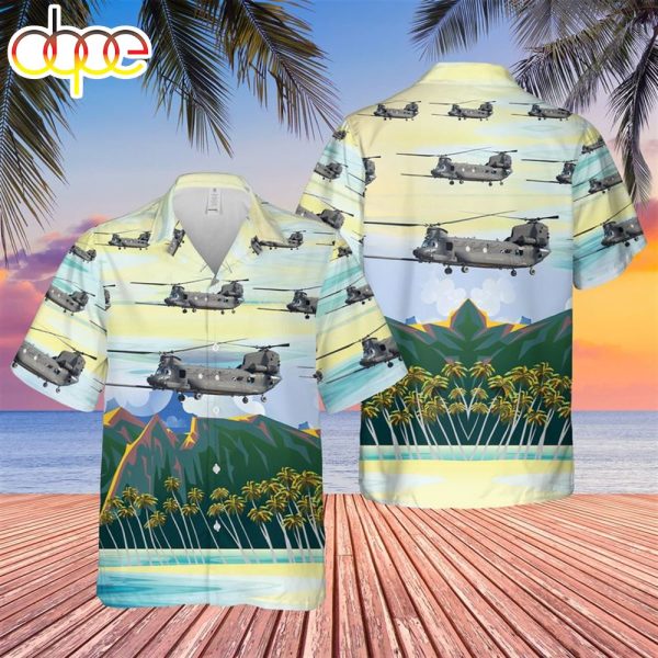 US Army MH 47G Chinook Of0th Special Operations Aviation Regiment Airborne Hawaiian Shirt