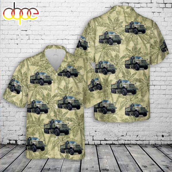 US Army Mack Defense M917A3 Heavy Dump Trucks HDTs Hawaiian Shirt