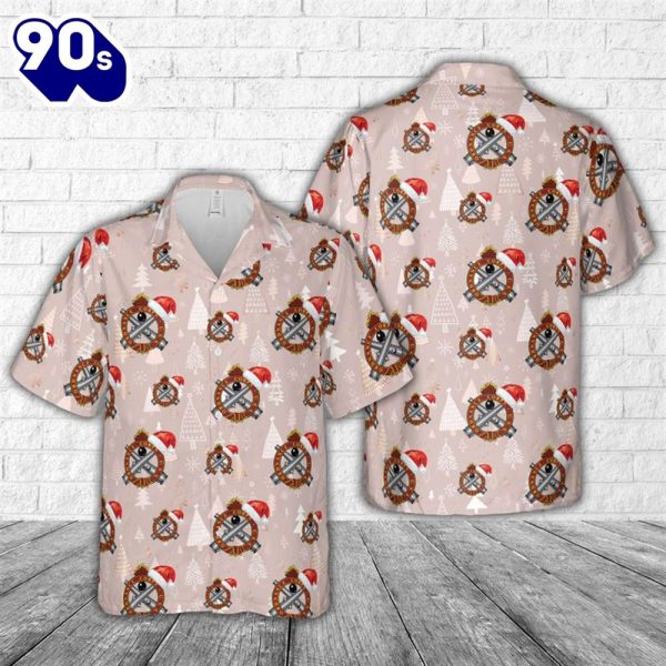 US Army Ordnance Corps Christmas Hawaiian Shirt_5193