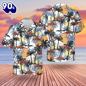 US Army Sikorsky S 64 Skycrane Helicopter Hawaiian Shirt