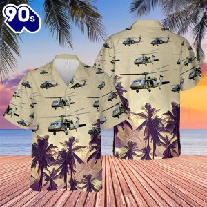 US Army Sikorsky UH 60 Black Hawk Helicopter Hawaiian Shirt