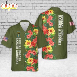 US Army Special Forces Ranger Airborne Hawaiian Shirt