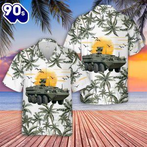 US Army Stryker Tank Hawaiian Shirt