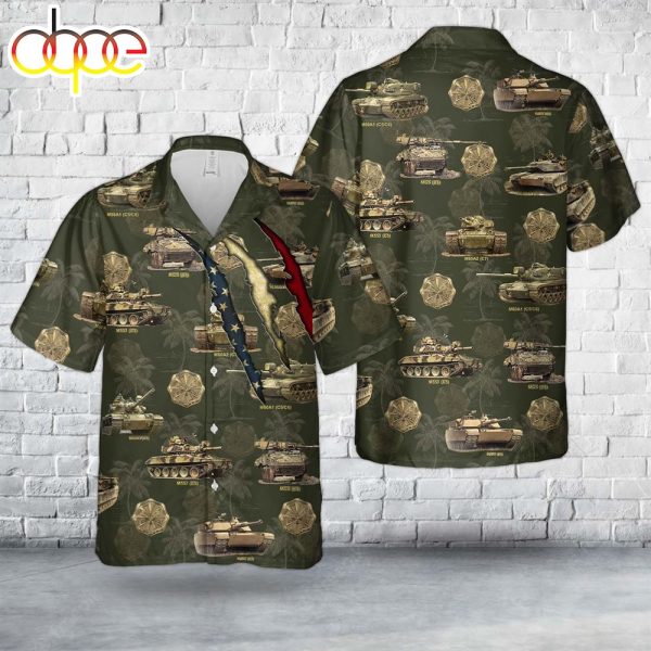 US Army Tank M60 Master Gunner Hawaiian Shirt