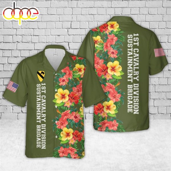 US Armyt Cavalry Division Sustainment Brigade Hawaiian Shirt