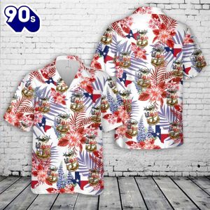 US NAVY Master Chief Texas style anchor Hawaiian Shirt