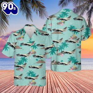 US Navy A 7E Corsair II Of VA 22 Fighting Redcocks Hawaiian Shirt