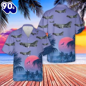 US Navy A7B Corsair II Of VA5 Sliver Foxes Hawaiian Shirt