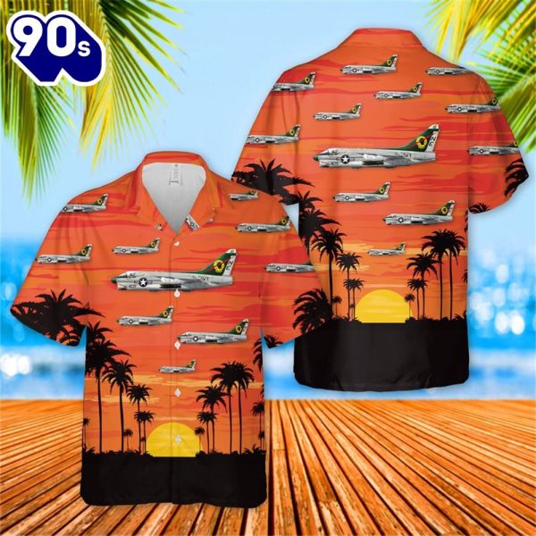 US Navy A7E Corsair II Of VA 25 Hawaiian Shirt