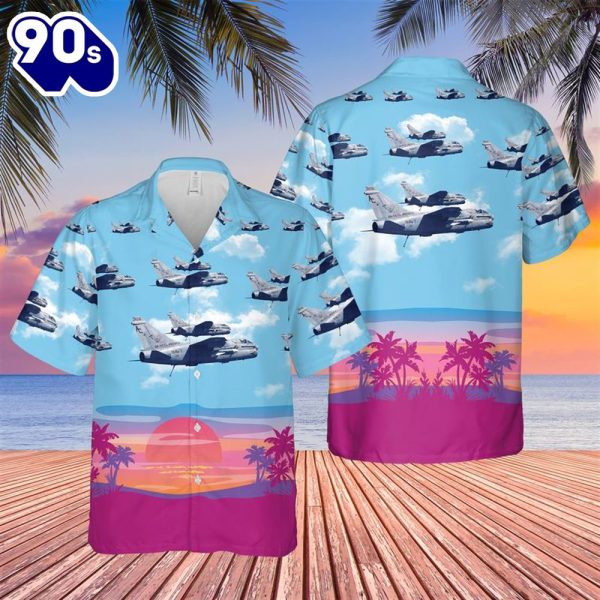 US Navy A7E Corsair II Of VA 46 Clansmen Hawaiian Shirt